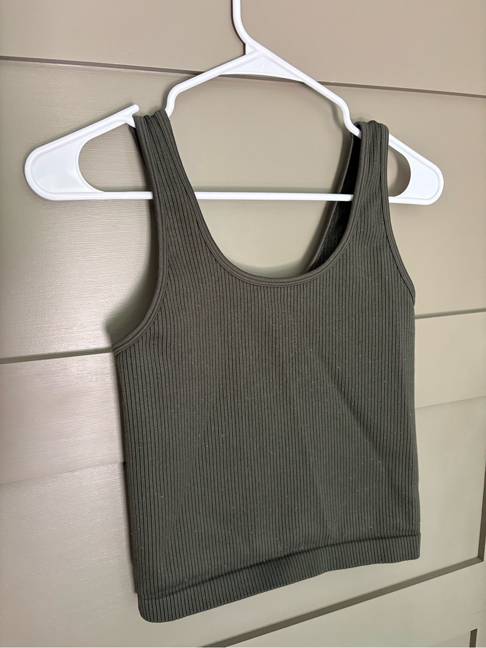 a new day Target Ribbed Tank Top - Olive